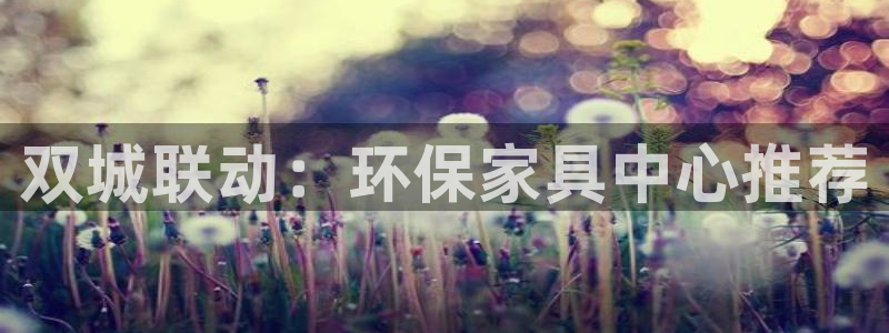 沐鸣平台登录方式：双城联动：环保家具中心推荐
