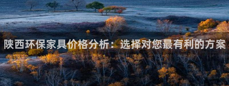 沐鸣代理注册：陕西环保家具价格分析：选择对您最有利的方案